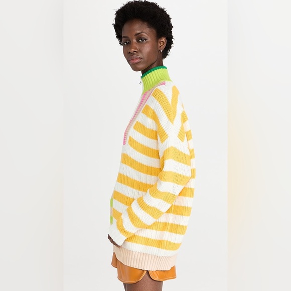 STAUD Multicolor Striped Turtleneck Sweater - Picture 5 of 13